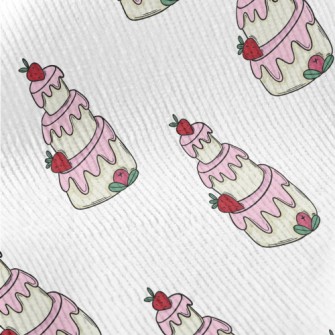 Strawberry Pink Cream Cake Standard Corduroy