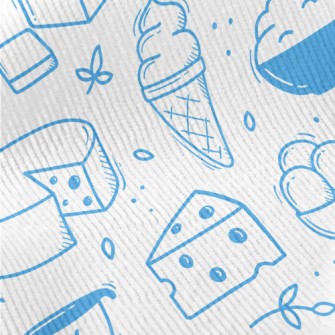Doodle Dairy Food Pattern Standard Corduroy