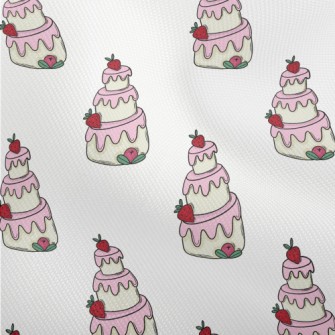 Strawberry Pink Cream Cake Dobby