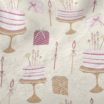 Birthday Cake And Gifts Minky