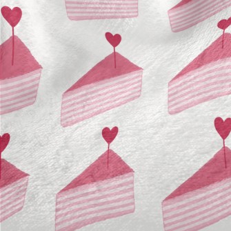 Pink Heart Slice Cake Minky