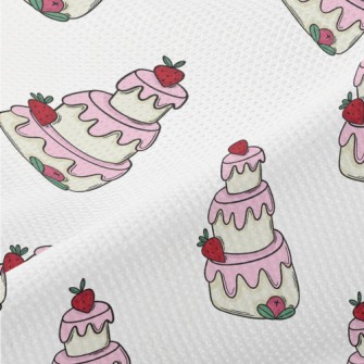 Strawberry Pink Cream Cake Piqué