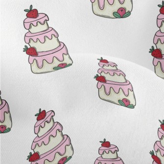 Strawberry Pink Cream Cake Lightweight Performance Linen