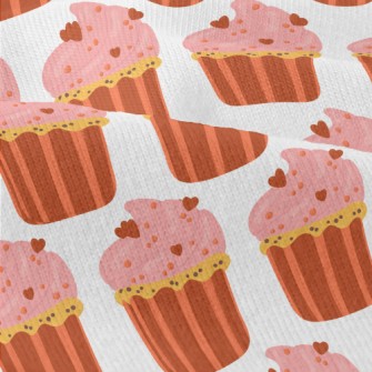 Pink Heart Cup Cake Modern Jersey