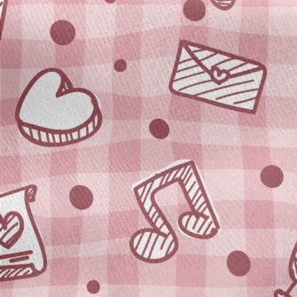 Love Cake Envelope Notes Jersey Backed Fleece