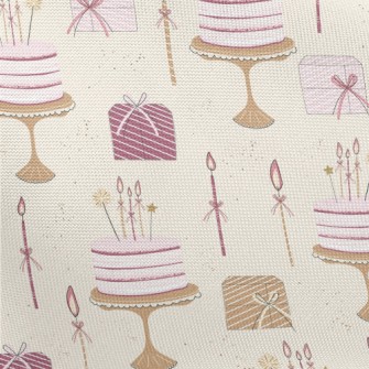 Birthday Cake And Gifts Pongee