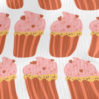 Pink Heart Cup Cake Stretch Jersey