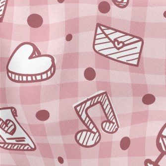 Love Cake Envelope Notes Lightweight Cotton Poplin