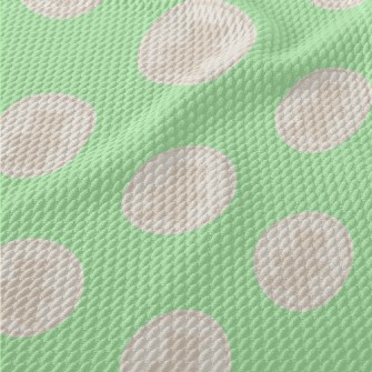 Round Bear Pattern Birdseye Piqué