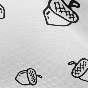 Black And White Hand Drawn Aco Chiffon