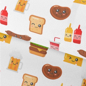 Naughty Emoji Fast Food Waterproof Oxford