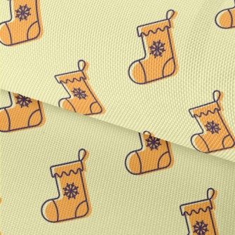 Cartoon Orange Christmas Stock Waterproof Oxford