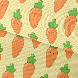 Playful Cartoon Carrot Waterproof Oxford