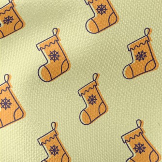 Cartoon Orange Christmas Stock Waterproof Canvas