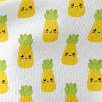 Japanese Style Smiling Pineapp Waterproof Canvas