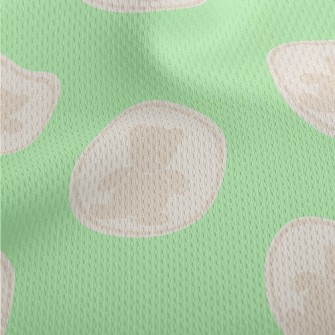 Round Bear Pattern Athletic Mesh Flat Back