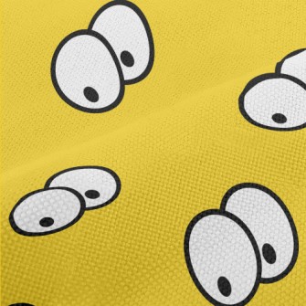 Hand Drawn Cartoon Eyeballs Performance Linen