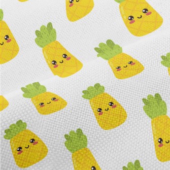 Japanese Style Smiling Pineapp Performance Linen