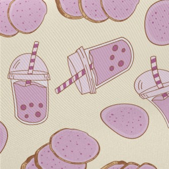 Taro Bubble Milk Tea Twill