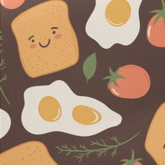 Breakfast Poached Eggs And Toa Twill