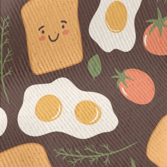 Breakfast Poached Eggs And Toa Standard Corduroy