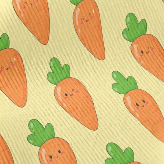 Playful Cartoon Carrot Standard Corduroy