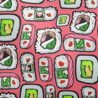 Hand Drawn Japanese Sushi Dobby