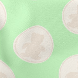 Round Bear Pattern Stretch Ponte