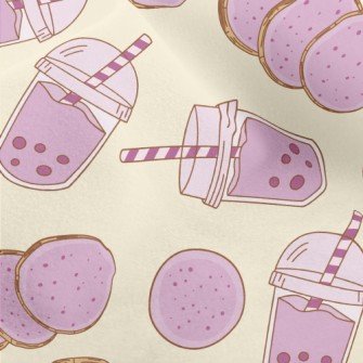 Taro Bubble Milk Tea Micro Fleece