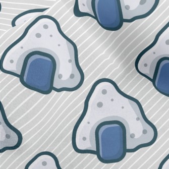 Abstract Rice Ball Stone Micro Fleece