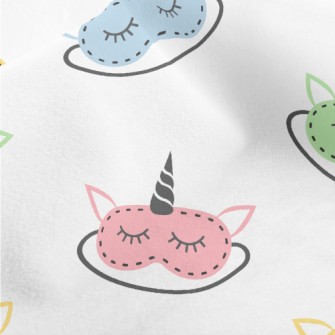 Colorful Unicorn Eye Mask Micro Fleece