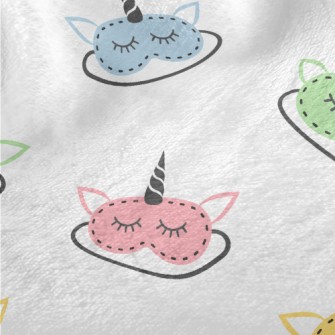 Colorful Unicorn Eye Mask Minky