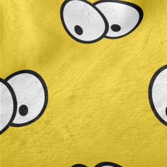 Hand Drawn Cartoon Eyeballs Minky