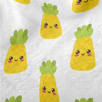 Japanese Style Smiling Pineapp Minky