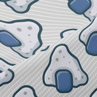 Abstract Rice Ball Stone Piqué