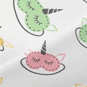 Colorful Unicorn Eye Mask Piqué