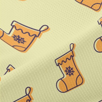 Cartoon Orange Christmas Stock Piqué