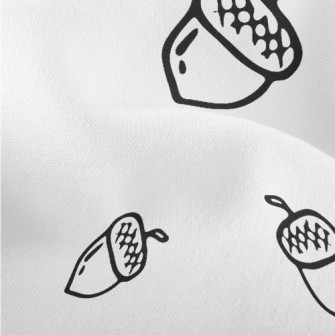 Black And White Hand Drawn Aco Lightweight Performance Linen