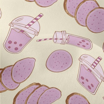 Taro Bubble Milk Tea Lightweight Performance Linen