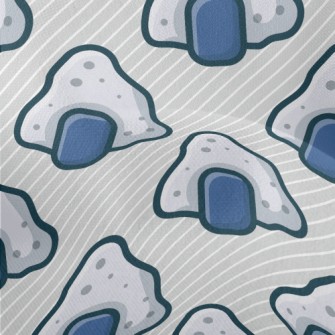 Abstract Rice Ball Stone Lightweight Performance Linen
