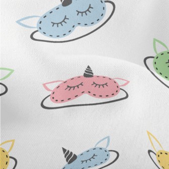 Colorful Unicorn Eye Mask Lightweight Performance Linen