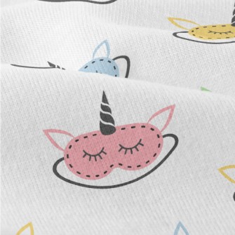 Colorful Unicorn Eye Mask Modern Jersey