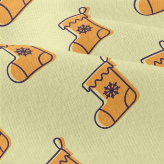 Cartoon Orange Christmas Stock Modern Jersey