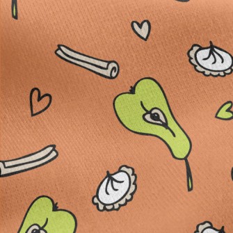 Abstract Cake Decoration Jersey Backed Fleece