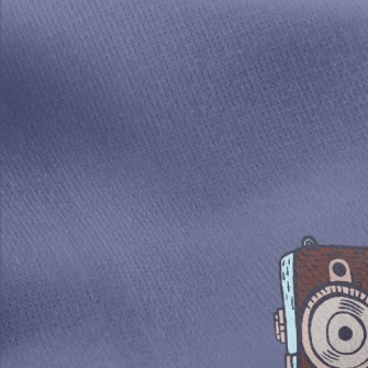 Hand Drawn SLR Camera Jersey Backed Fleece