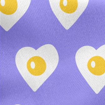 Romantic Love Poached Egg Jersey Backed Fleece