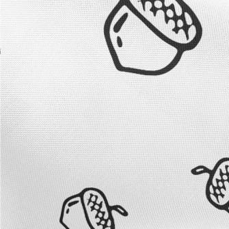 Black And White Hand Drawn Aco Pongee