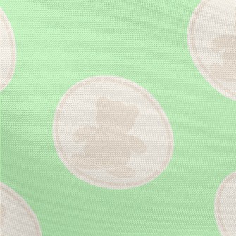 Round Bear Pattern Pongee