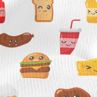 Naughty Emoji Fast Food Stretch Jersey