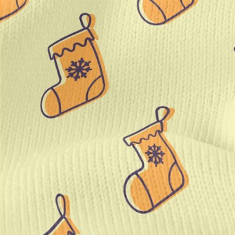 Cartoon Orange Christmas Stock Stretch Jersey